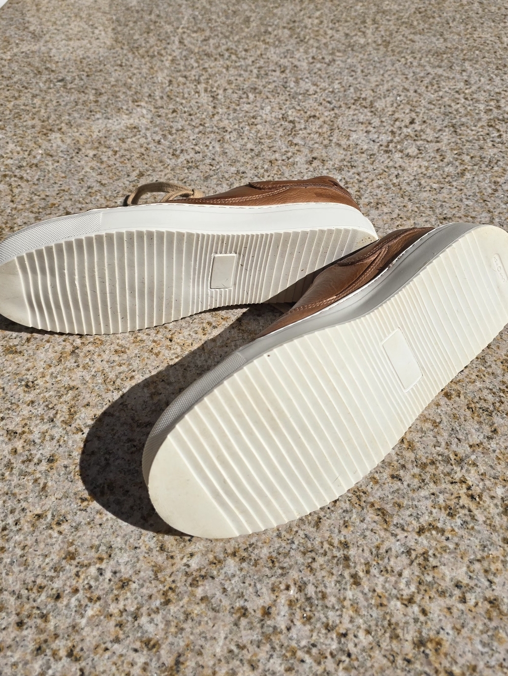 BED|STU Women's AZELI Tan Leather Sneakers with Red Lining - ONLY WORN ONCE - Picture 9 of 10
